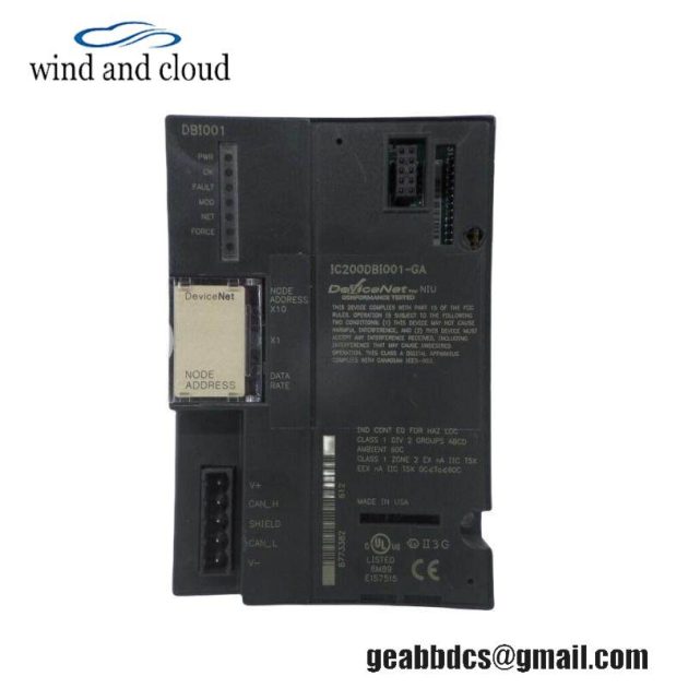 General Electric DS200ACNAG1ADD Genius Adapter Module for Mark V Series Turbine Control Systems