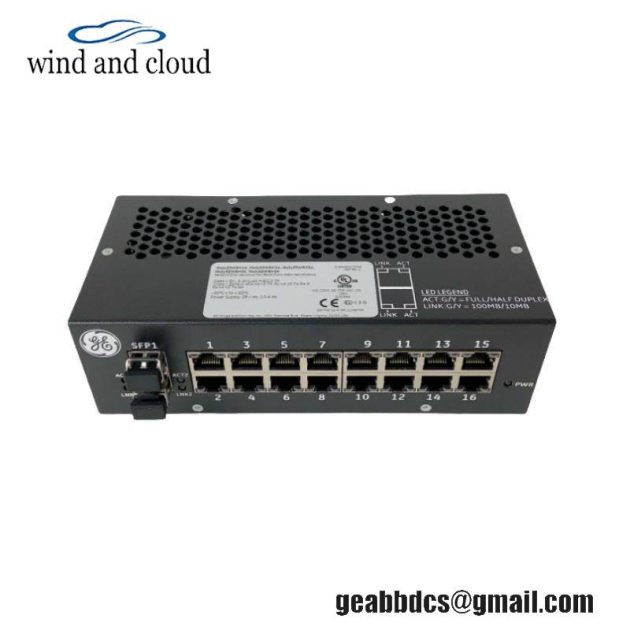 GE IS420ESWBH2A Industrial Ethernet / IONet Switch, Designed for Seamless Factory Automation